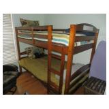 HEAVY WOODEN BUNK BEDS