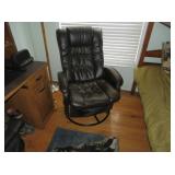 SWIVEL CHAIR & OTTOMAN