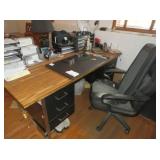 METAL DESK & CHAIR