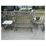 WROUGHT IRON GLIDER SWING