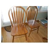 2 WOODEN CHAIRS