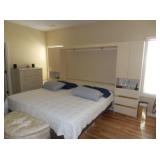 WHITE CONTEMPORARY KING BED