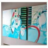 Modern Abstract Artwork Throughout Property.
