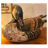 NUMEROUS carved & painted signed TOM TABER birds including a rare Bald Eagle.