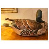 NUMEROUS carved & painted signed TOM TABER birds including a rare Bald Eagle.