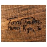 NUMEROUS carved & painted signed TOM TABER birds including a rare Bald Eagle.