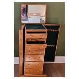 Jewelry armoire cabinet.