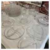 LARGE collection of vintage IMPERIAL CANDLEWICK glassware.
