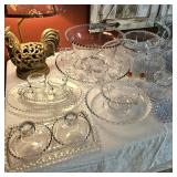 LARGE collection of vintage IMPERIAL CANDLEWICK glassware.