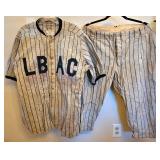 Vintage LB AC ? baseball uniform.