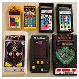 Vintage hand-held electronic games.