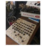 antique railroad nails