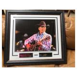 Signed George Strait Framed Print