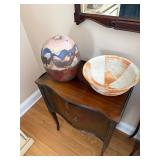 Pottery, Antique Accent Table 