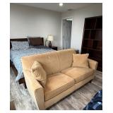 Beige Sofa,Chair, Ottoman