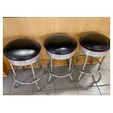 Black & Chrome Bar stools 