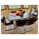 Retro Black & Chrome Dinette Set