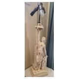 Art Deco North Western Terra Cotta LampBakers Rack
