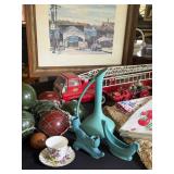 Pottery, Vintage Toys,Linens