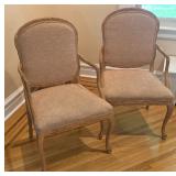 Pair Carved Armchairs 