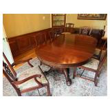 Dining Table,8 Baker  Chairs