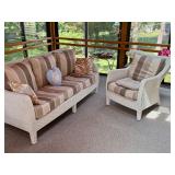 White Wicker Indoor//Outdoor set 