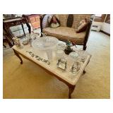 Marble & Wood Coffee Table 