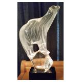 Polar Bear Glass Murano Sculpture