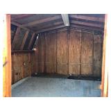 Large Barn Style Wood Shed, Perfect Up-Cycle DIY Project For A Backyard Office, Playroom, Or Perhaps