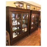 High-end Ethan Allen Ashton Curio Cabinets. Dimensions: 52.5"w x 65.25"h x 17.25"d
