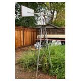 Large Galvanized Backyard Windmill