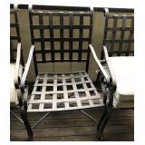 High-end Ethan Allen Outdoor Furniture set. Table and 4 chairs with pads.