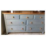 Ethan Allen Dresser. From Country Colors Collection, Stained Blue Denim.
