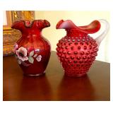 Fenton Cranberry glass
