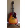 VINTAGE 1961 GIBSON GUITAR J-45 ADJ BRIDGE Heritage Sunburst. Hard Case & ACE Leather Strap