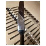 MEPRA ITALY Italian Stainless Steel Tobacco Brown Flatware Set