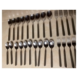 MEPRA ITALY Italian Stainless Steel Tobacco Brown Flatware Set