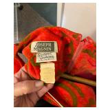 Vtg 70s Joseph Magnin Velour Maxi Dress