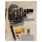 Vintage Paillard Bolex H16 16mm Film Movie Camera with Leather Case