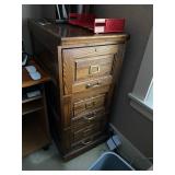 3 drawer oak fil cabinet
