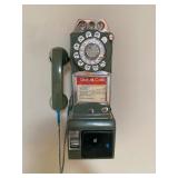 Vintage 1960s Mid Century Western Electric 3 coin slot Payphone