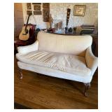 Vintage lush crushed velvet settee