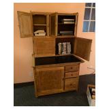Antique Oak Hoosier