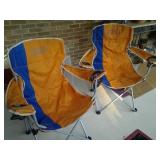 SPORTS CHAIRS... FIGHTING ILLINI FOLDBABLE CANVAS CHAIRS... HIGHEST QUALITY... RETAIL $95 EA. 