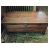 ANTIQUE BEAUTIFUL CEDAR CHEST (ON WHEELS) PERFECT FOR STORAGE OR GREAT ACCENT PIECE