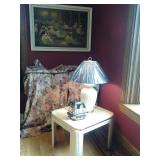 ARTWORK & PAINTING, LAMPS, END TABLES, LIGHTED HOUSES, CURTAINS & MORE