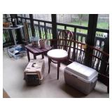 ANIMAL CAGES & KENNELS, OBERWEIS COOLERS, BISTRO CHAIRS, SWING N SLIDE TALL YELLOW SLIDE & SWING