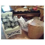 CHAIRS, THROW PILLOWS, LAUNDRY BASKETS, WOOD SHELVES & MORE!