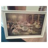 LARGE FRENCH BALLERINA PAINTING