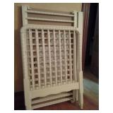 HIGH QUALITY PERFECT CONDITION (CONVERTIBLE) BABY CRIB IN WHITE. INCLUDES HIGH END MATTRESS-YOU PICK